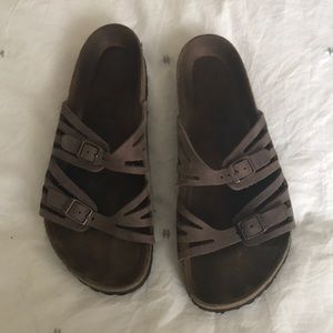Brown Birkenstock sandal